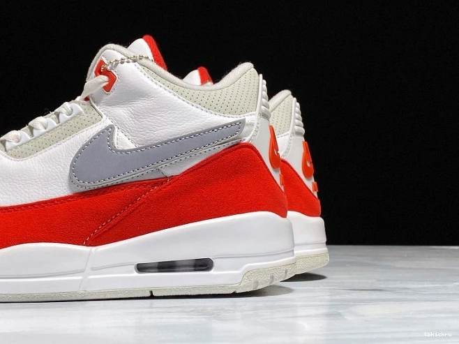 Rep TBkick Retro Air 3 University White Tinker Red Jordan CJ0939-100 0716